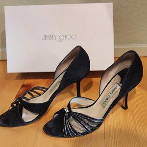Jimmy Choo shoes Suede Metallic Nappa Black size 37